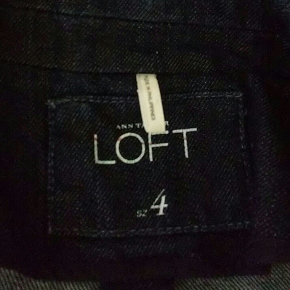 Ann Taylor Loft Jean Blazer Size 4 - Picture 2 of 3